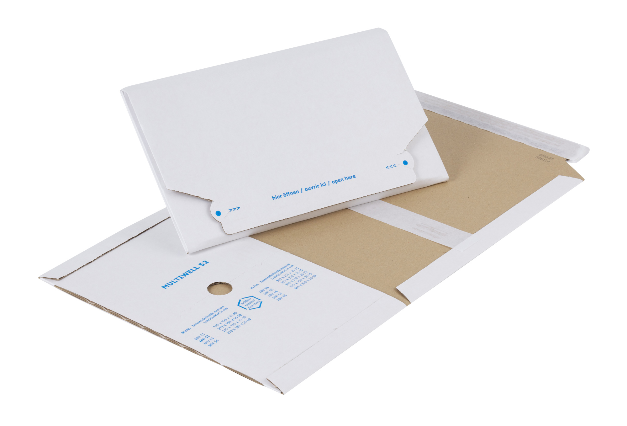 Multiwell White Postal Box 325 x 250 x 20-75mm